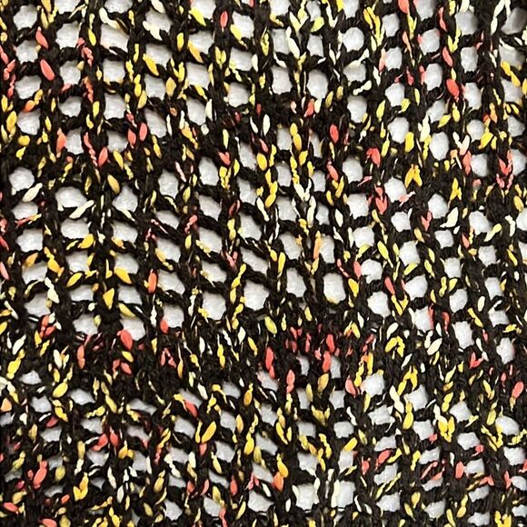 Ethyl Colorful Open Knit Cowl Neck Tunic Size Medium - Picture 6 of 11